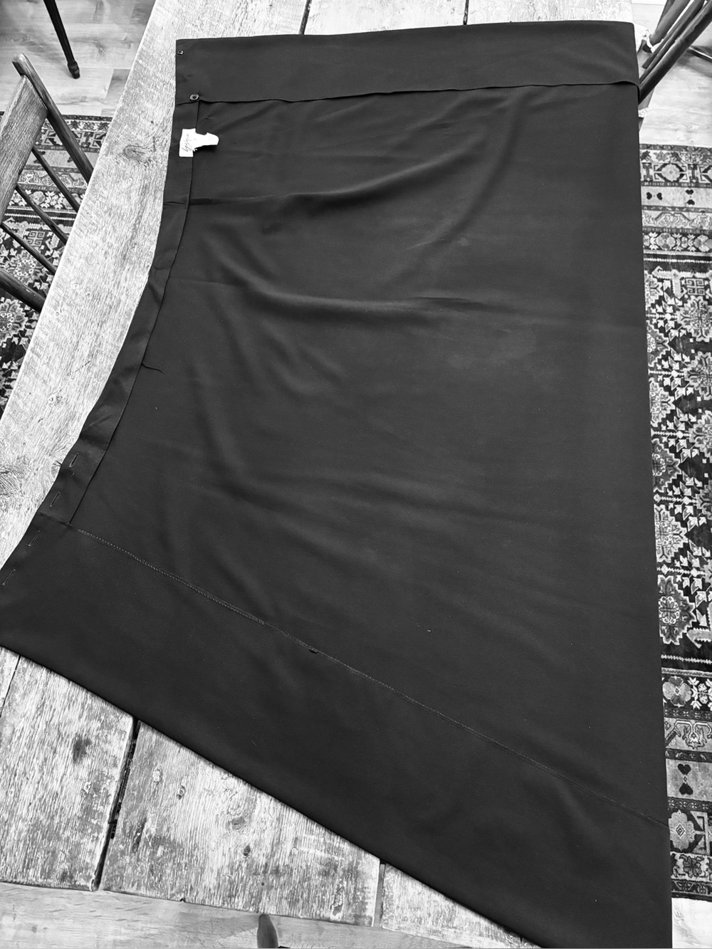 Vtg 90s Yohji Yamamoto Edgy Asymmetrical Archival Wrap Skirt Made in France (S) - Picture 5 of 5